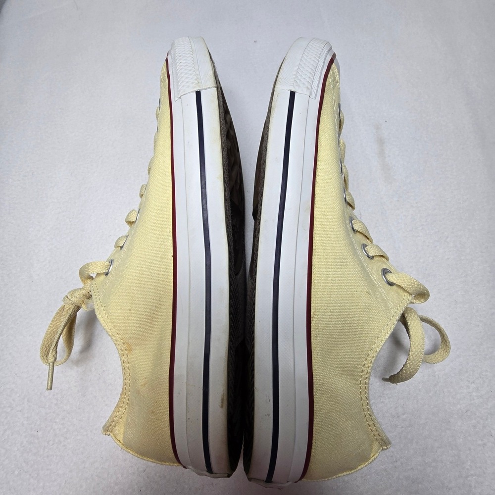 Converse Chuck Taylor All Star Low Top Shoes Sneakers Yellow Mens 10 Womens 12 - Picture 4 of 14